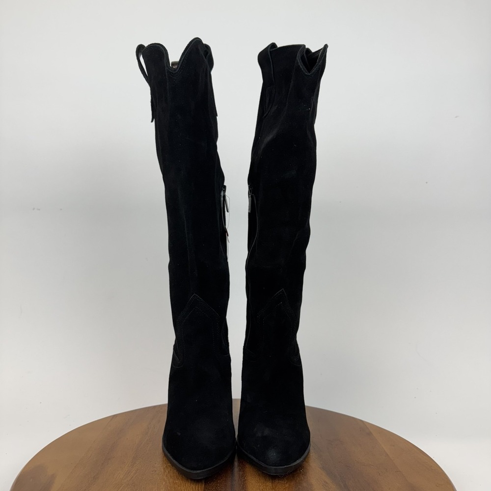 New‎ NWOB Womens Blondo Wylde Black Suede Tall Heeled Waterproof Boots Size 8 M - Picture 3 of 10